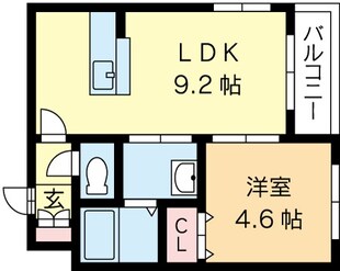 アスールＮ１６の物件間取画像